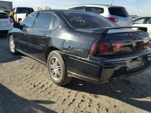 2G1WH52K149292342 - 2004 CHEVROLET IMPALA LS BLACK photo 3