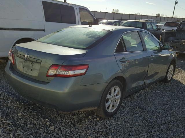 4T1BF3EK0BU592297 - 2011 TOYOTA CAMRY BASE GREEN photo 4