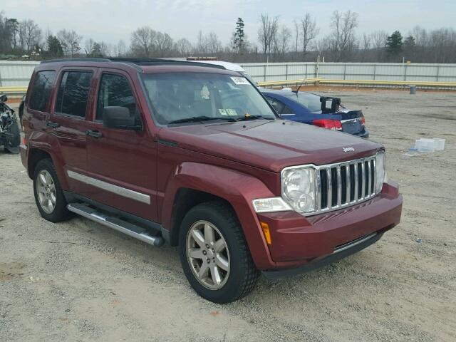 1J8GN58K28W258962 - 2008 JEEP LIBERTY LI RED photo 1