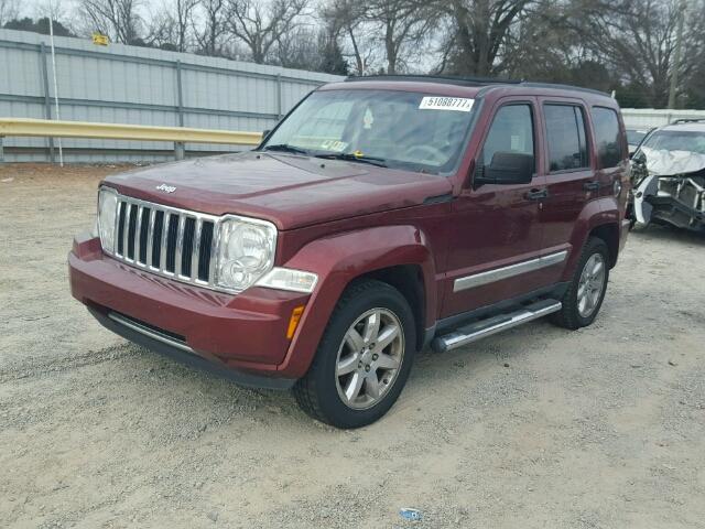 1J8GN58K28W258962 - 2008 JEEP LIBERTY LI RED photo 2