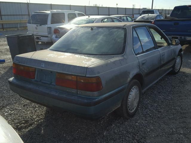 1HGCB7668MA118598 - 1991 HONDA ACCORD EX BLUE photo 4