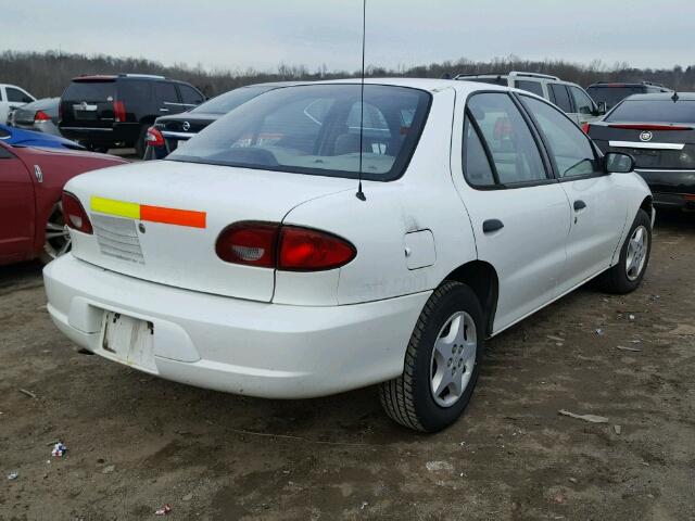 1G1JC524917365156 - 2001 CHEVROLET CAVALIER B WHITE photo 4