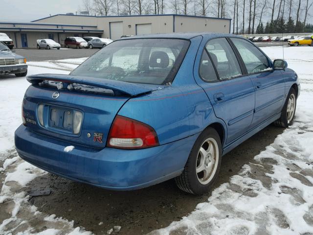 3N1AB51D92L704851 - 2002 NISSAN SENTRA SE- BLUE photo 4