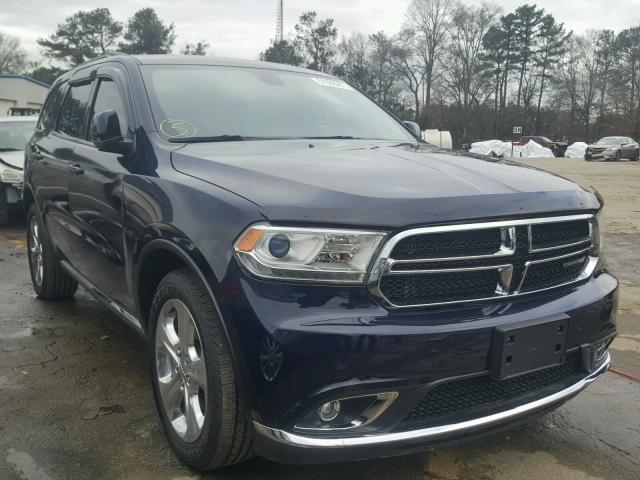 1C4RDHDG2EC592461 - 2014 DODGE DURANGO LI BLUE photo 1