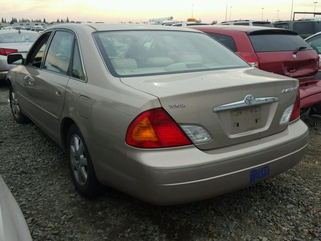 4T1BF28B1YU035638 - 2000 TOYOTA AVALON XL TAN photo 3