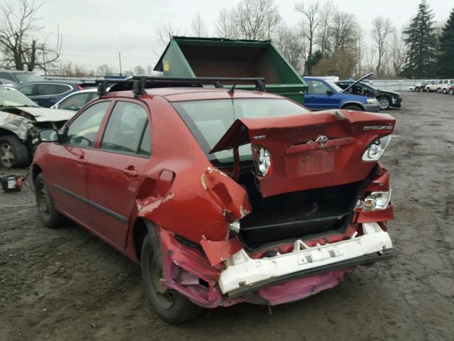 JTDBR32E460089170 - 2006 TOYOTA COROLLA CE RED photo 3