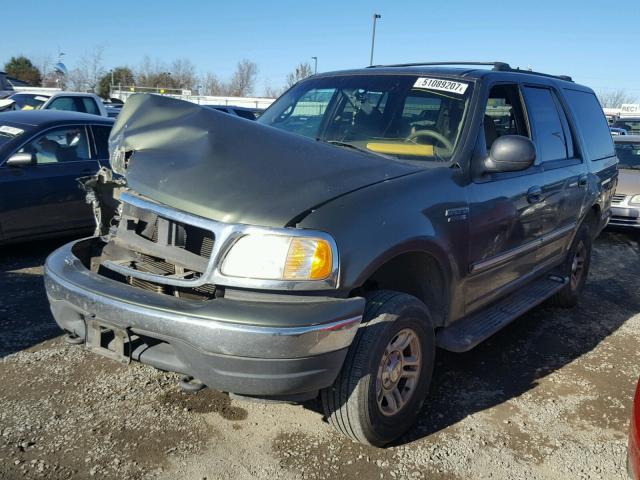 1FMPU16L61LB04823 - 2001 FORD EXPEDITION GREEN photo 2