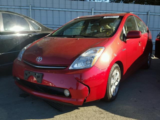 JTDKB20U783439451 - 2008 TOYOTA PRIUS RED photo 2