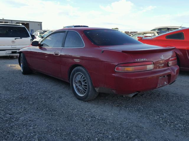 JT8UZ30C2S0048698 - 1995 LEXUS SC 400 RED photo 3