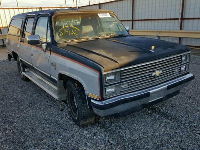 1G8EC16L8EF105274 - 1984 CHEVROLET SUBURBAN C BLUE photo 1