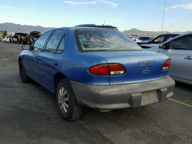 3G1JC5247TS898398 - 1996 CHEVROLET CAVALIER BLUE photo 3