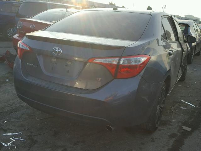 5YFBURHE0EP106589 - 2014 TOYOTA COROLLA L GRAY photo 4