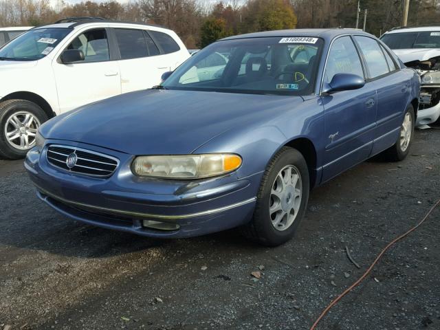 2G4WB52K2W1468045 - 1998 BUICK REGAL LS BLUE photo 2