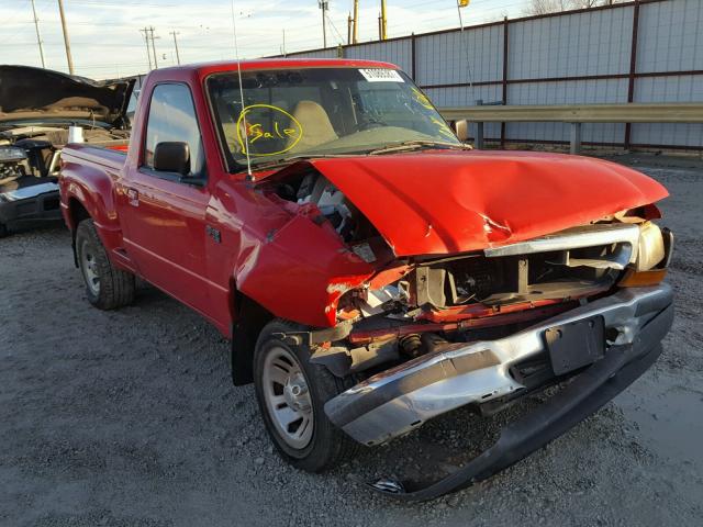 1FTYR10C1WPB04327 - 1998 FORD RANGER RED photo 1