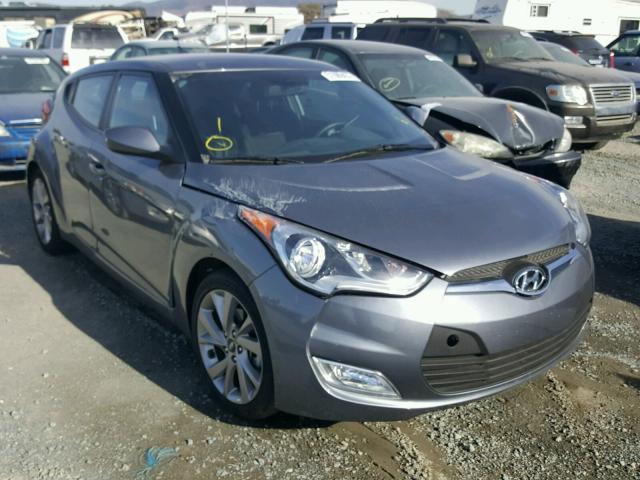 KMHTC6AD4HU311410 - 2017 HYUNDAI VELOSTER B GRAY photo 1