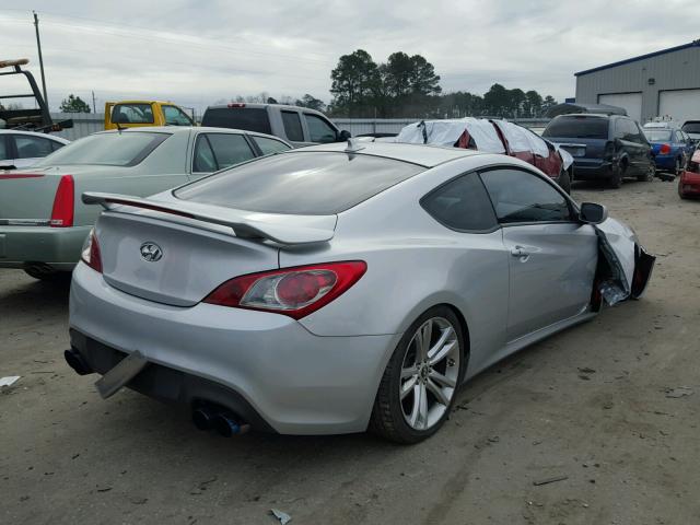 KMHHT6KD4AU020271 - 2010 HYUNDAI GENESIS CO SILVER photo 4