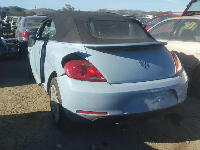 3VW517AT9FM813604 - 2015 VOLKSWAGEN BEETLE 1.8 BLUE photo 3