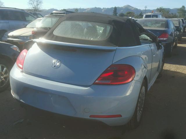 3VW517AT9FM813604 - 2015 VOLKSWAGEN BEETLE 1.8 BLUE photo 4