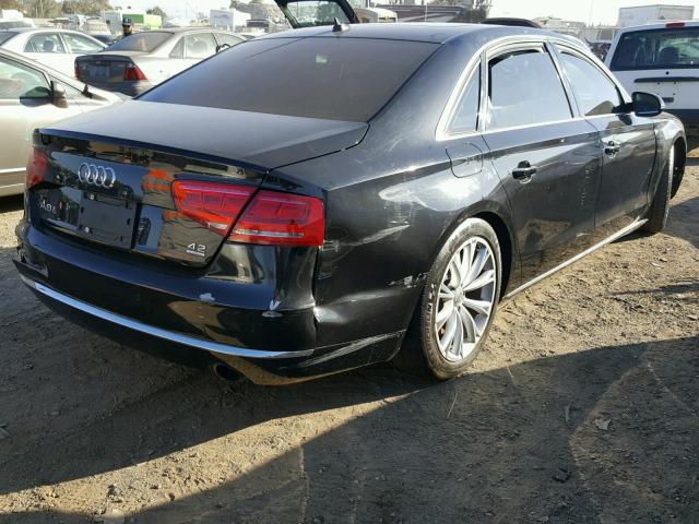 WAURVAFDXCN023895 - 2012 AUDI A8 L QUATT BLACK photo 4