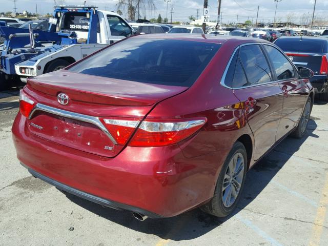 4T1BF1FK1FU978901 - 2015 TOYOTA CAMRY LE ბურგუნდია ფოტო 4