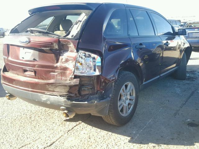 2FMDK3GC3CBA22876 - 2012 FORD EDGE SE BURGUNDY photo 4