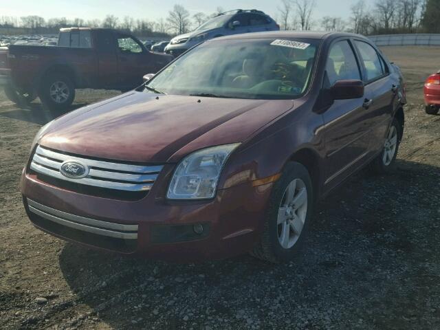 3FAHP07187R125003 - 2007 FORD FUSION SE MAROON photo 2