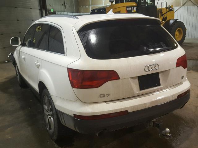 WA1BY74L17D044648 - 2007 AUDI Q7 3.6 QUA WHITE photo 3