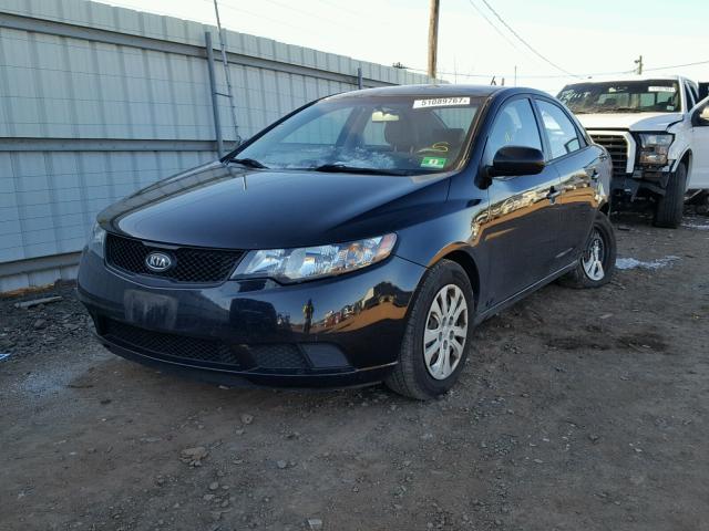 KNAFT4A28A5092453 - 2010 KIA FORTE LX BLACK photo 2