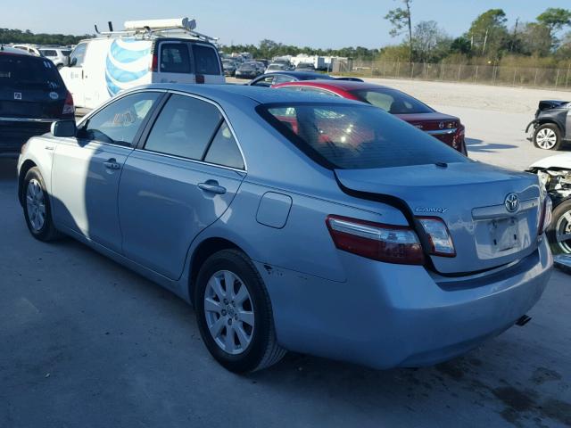 4T1BB46K48U035191 - 2008 TOYOTA CAMRY HYBR BLUE photo 3