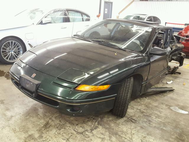 1G8ZH1273TZ138609 - 1996 SATURN SC2 GREEN photo 2