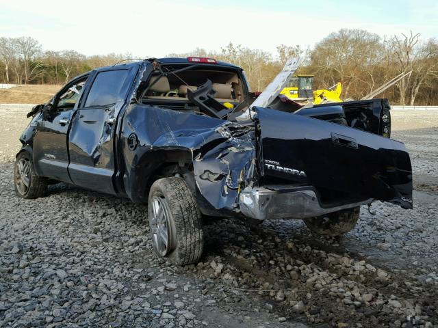 5TFDV58108X054480 - 2008 TOYOTA TUNDRA CRE BLACK photo 3