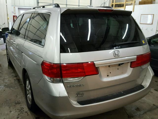 5FNRL38638B418669 - 2008 HONDA ODYSSEY EX SILVER photo 3