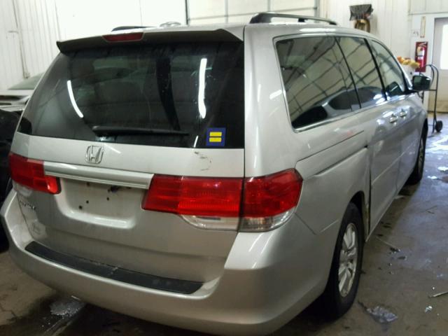 5FNRL38638B418669 - 2008 HONDA ODYSSEY EX SILVER photo 4