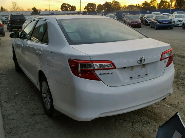 4T4BF1FK7DR333785 - 2013 TOYOTA CAMRY L WHITE photo 3