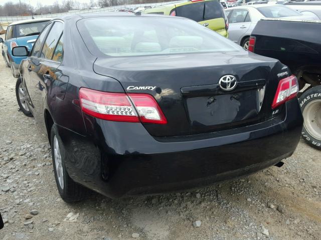 4T4BF3EK5BR099883 - 2011 TOYOTA CAMRY BASE BLACK photo 3
