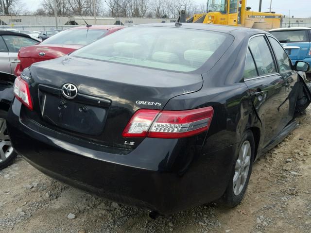 4T4BF3EK5BR099883 - 2011 TOYOTA CAMRY BASE BLACK photo 4