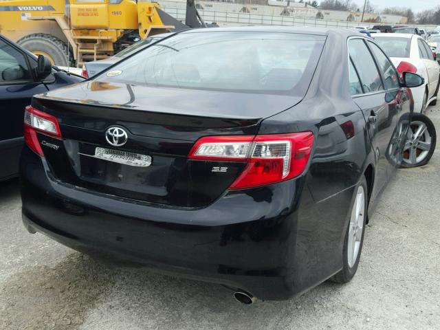 4T1BF1FK1EU819679 - 2014 TOYOTA CAMRY L BLACK photo 4