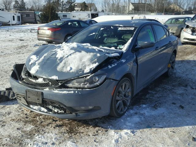 1C3CCCDG6FN632112 - 2015 CHRYSLER 200 S BLUE photo 2