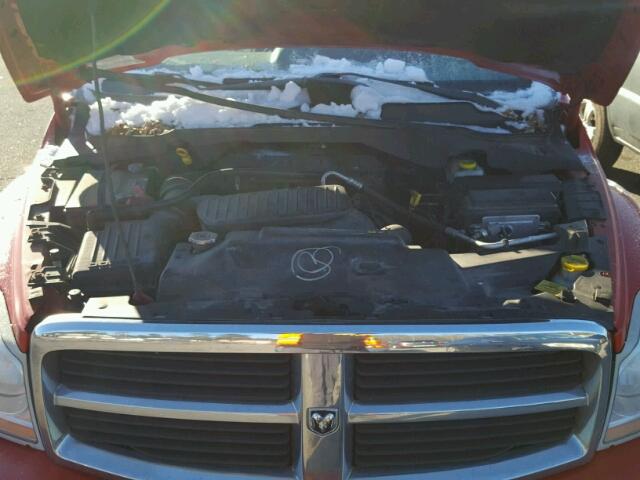 1D4HB48D95F575409 - 2005 DODGE DURANGO SL RED photo 7