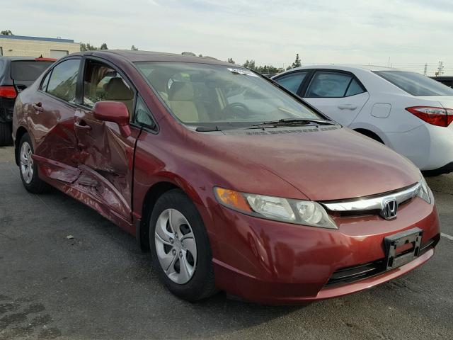 JHMFA16897S006421 - 2007 HONDA CIVIC EX ბურგუნდია ფოტო 1