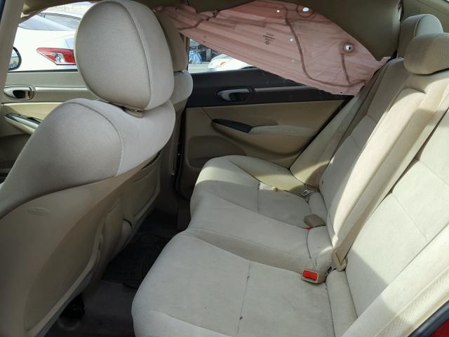 JHMFA16897S006421 - 2007 HONDA CIVIC EX ბურგუნდია ფოტო 6