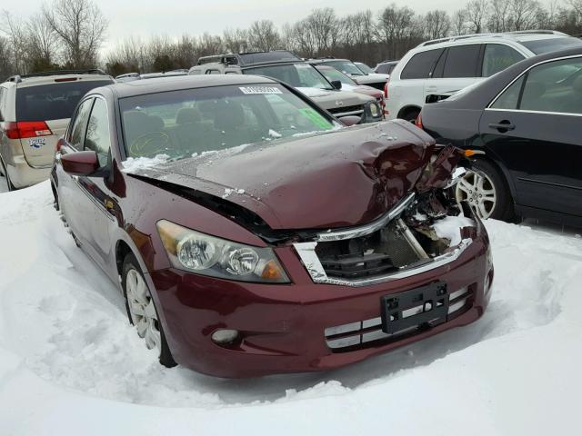 1HGCP36718A033966 - 2008 HONDA ACCORD EX MAROON photo 1