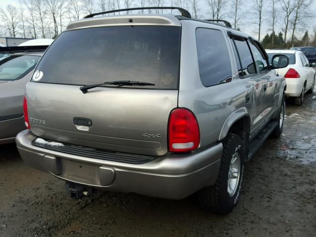 1B4HS28ZXXF603988 - 1999 DODGE DURANGO TAN photo 4