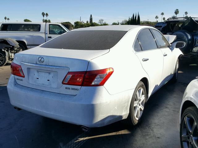 JTHBJ46G482156607 - 2008 LEXUS ES 350 WHITE photo 4