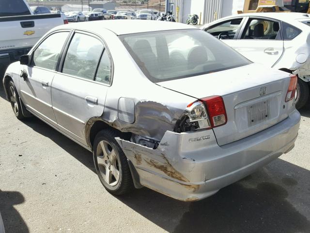 2HGES26804H571824 - 2004 HONDA CIVIC EX 银色 照片 3