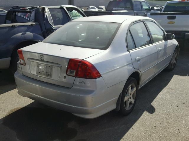 2HGES26804H571824 - 2004 HONDA CIVIC EX SILVER photo 4