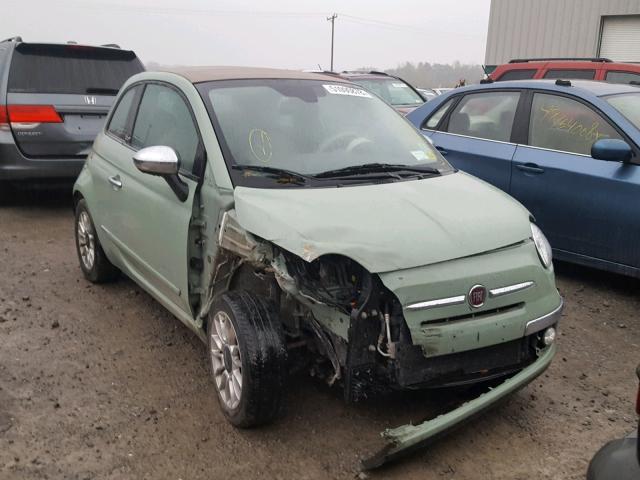 3C3CFFER8CT295432 - 2012 FIAT 500 LOUNGE GREEN photo 1