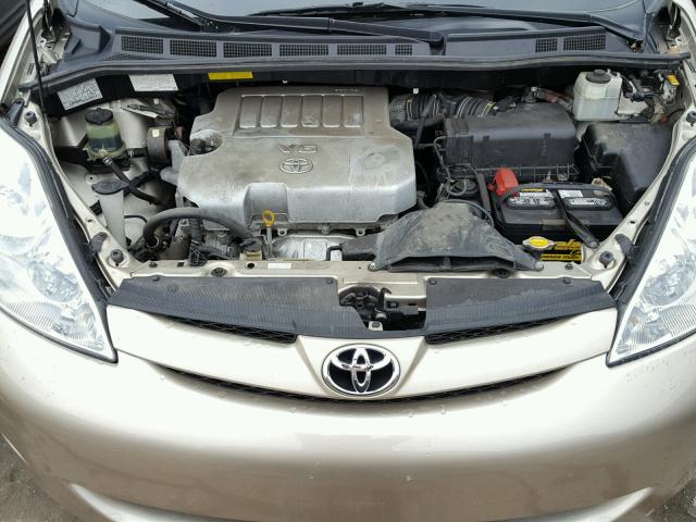 5TDZK23C97S044797 - 2007 TOYOTA SIENNA CE TAN photo 7