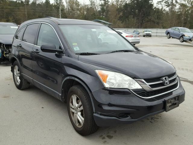 5J6RE4H74AL038925 - 2010 HONDA CR-V EXL BLACK photo 1