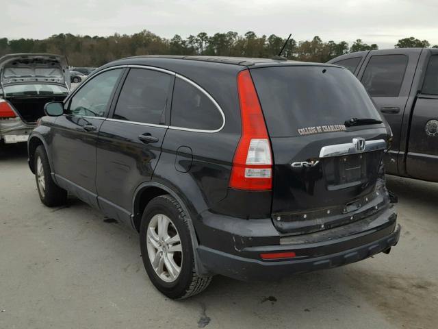 5J6RE4H74AL038925 - 2010 HONDA CR-V EXL BLACK photo 3